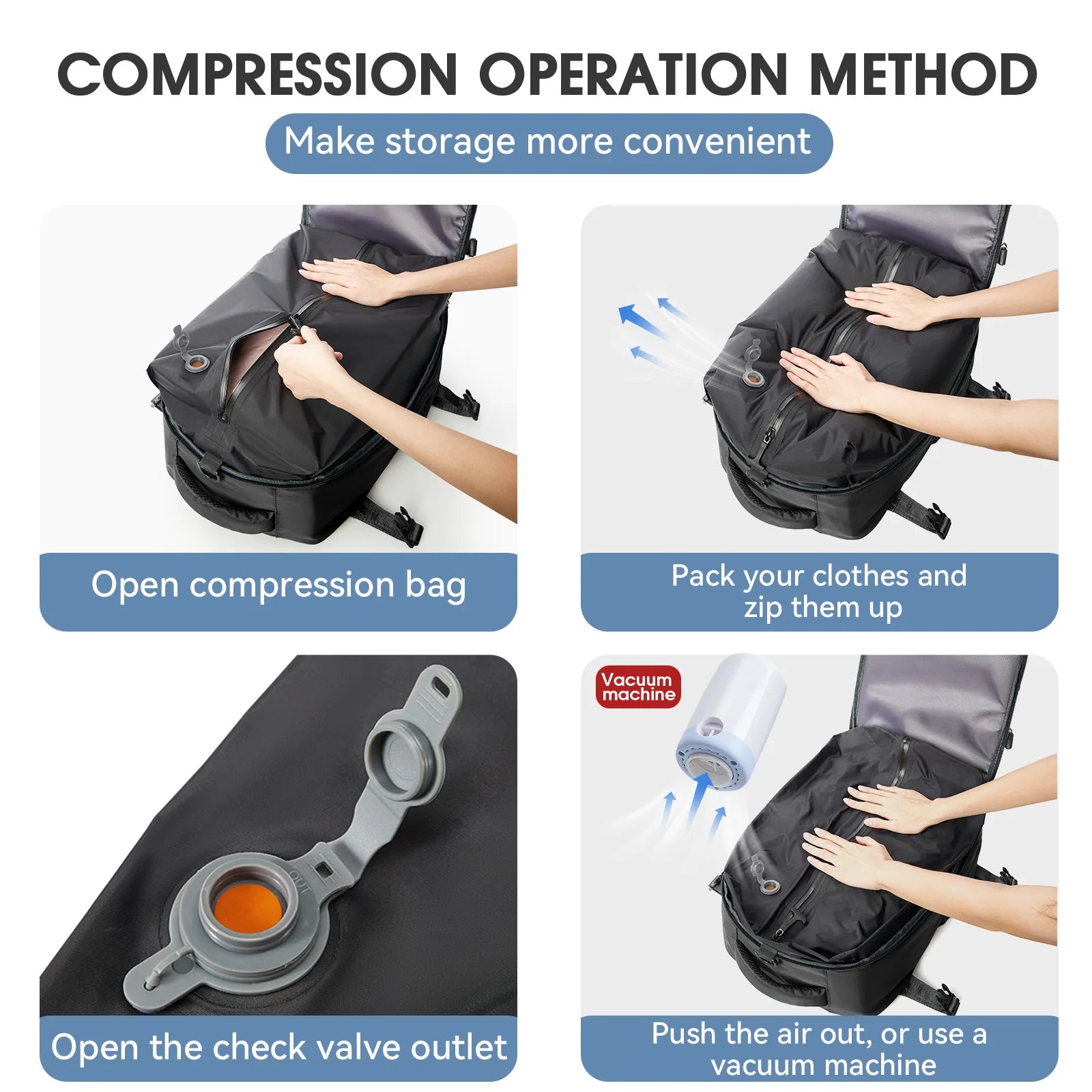 Yond™ AirPack - Pack more in less space