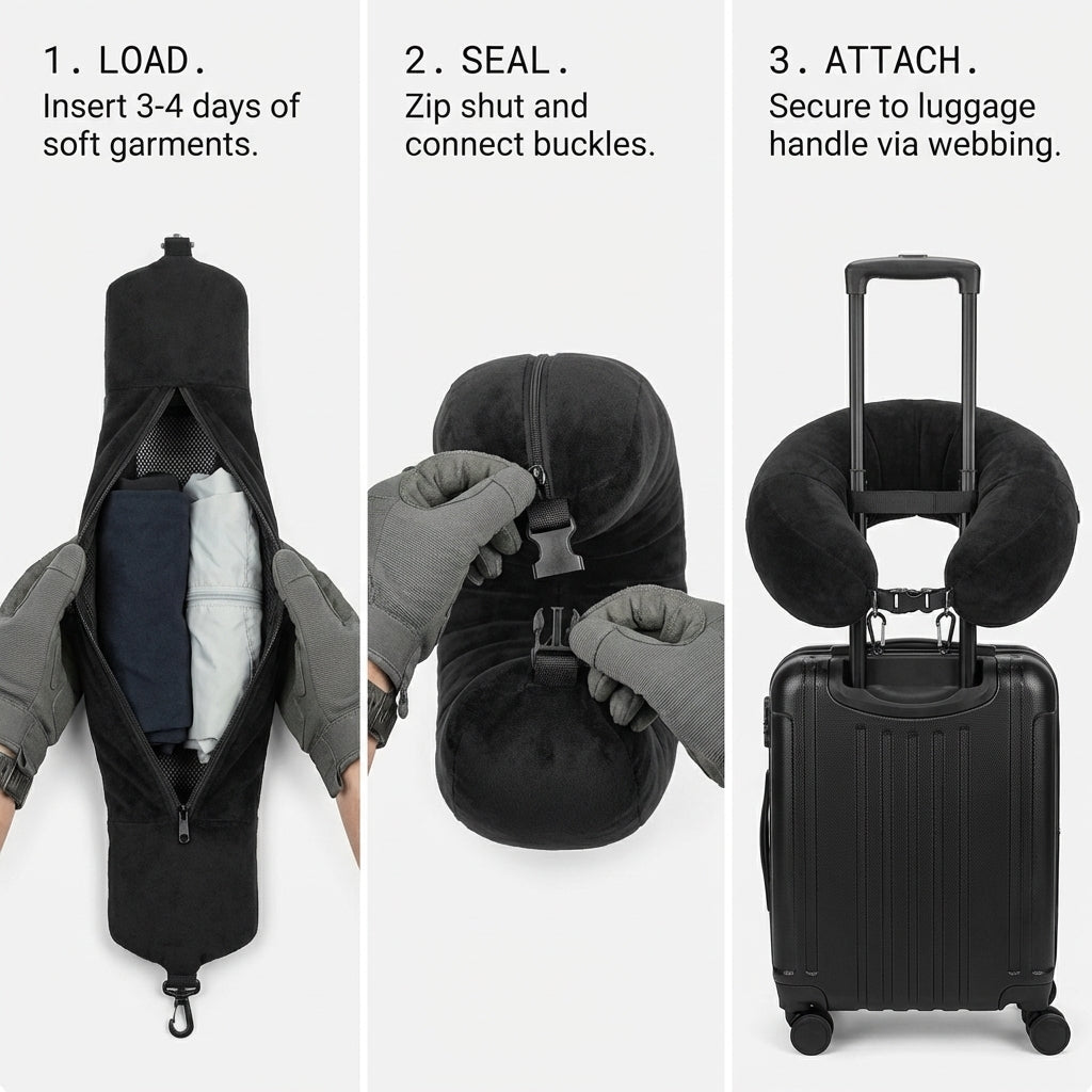 The Smuggler: Fillable Travel Pillow (8L) - Yond - 