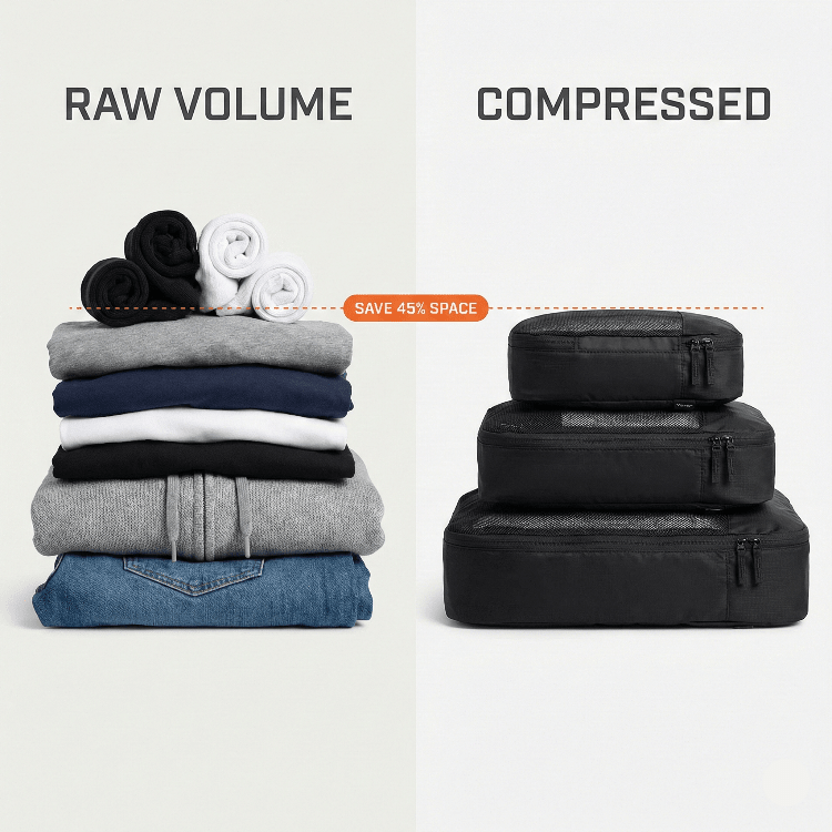 The Stack: Modular Compression Packing Cubes (3 - Piece Set) - Yond - 