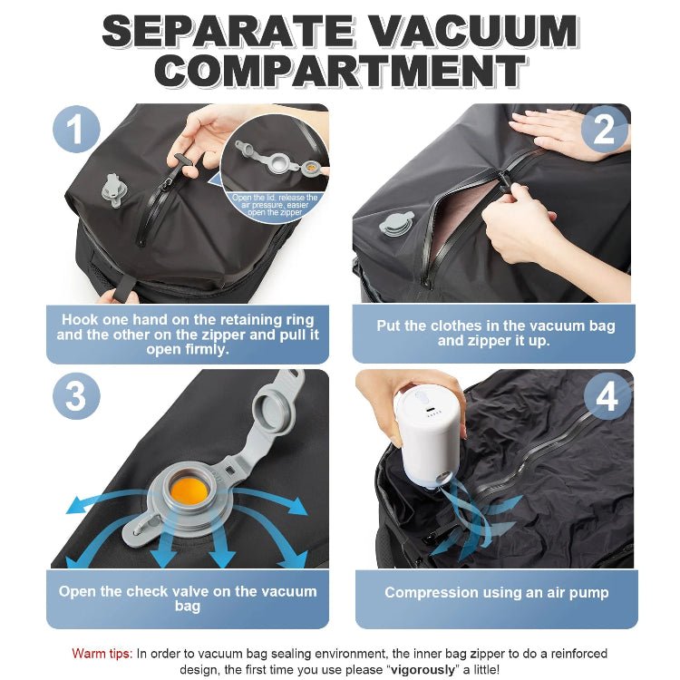 The Void: Vacuum Travel Backpack (22L) - Yond